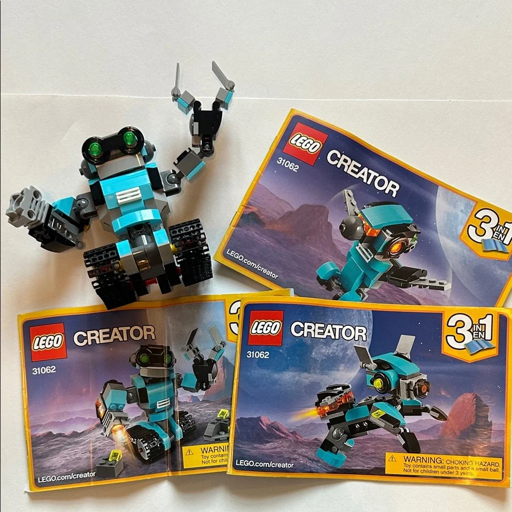 LEGO Creator 3-in-1 Robo Explorer Set #31062 Built set. No box.